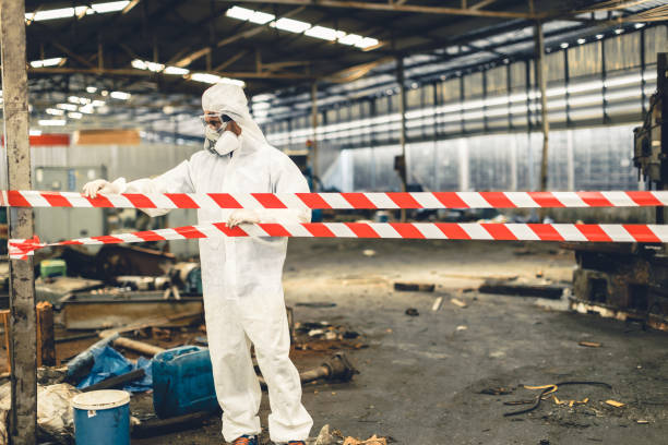 Professional Biohazard Cleanup technician working in Vanlue, OH